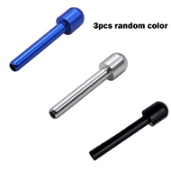 3Pcs Metal Tube Straw 70mm Durable Strong Tube With Mushroom Head Cool Gadget for Men