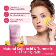 Kojic Acid Pad, Turmeric Kojic Acid Cleansing Pad, Turmeric Exfoliating Facial Matting Pad, Exfoliat