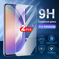 (2PCS ) 9H Clear Tempered Glass For Samsung Galaxy A14 A34 A54 A13 A04s A23 A33 A53 A73 A11 A31 A51 A71 A02s A03s A04e A21s A12 A22 A32 A42 A20s A30s A50s A52s A72 Note 10 Lite