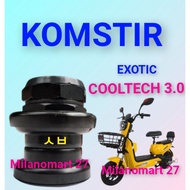 Exotic Cooltech 3.0 steering wheel, Exotic Cooltech 3.0 electric bicycle headset