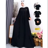 GAMIS AYLA TERBARU 2023 BAHAN CRINKLE AIRFLOW KOMBINASI BUSUI MALIKA