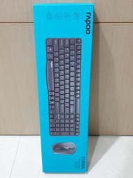 RAPOO 雷柏 2.4G X1800S 無線光學鍵盤 滑鼠 組 Keyboard Mouse Wireless 鍵鼠組 原廠保固 #22開學季
