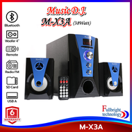 ลำโพงบลูทูธ Music D.J. รุ่น M-X3A Speaker 2.1Ch รองรับ Bluetooth / FM / USB / SD ลำโพงบลูทูธพร้อมซับ