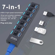 EZSHOPPING YUANRURU USB Hub 7 Port USB 3.0 High Speed Extender - Y445| |