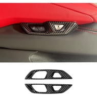 for C8 Corvette Carbon Fiber Door Lock Switch Button Trim Accessories for Corvette C8 2020-2024 (Car