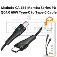 Mcdodo CA-666 Mamba Series PD QC4.0 60W Type-C to Type-C Cable