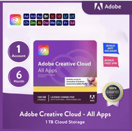ADOBE Creative Cloud All Apps | 1 3 6 Month 1000 GB Cloud