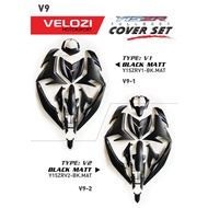 Y15ZR V1 / V2 COVERSET BLACK MATTE MATT BLACK MATE BLACK BODY COVER SET SNIPER150 EXCITER150 V1 V2