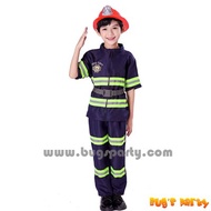 Occupational kids costume, Fireman costume, fire chief dress