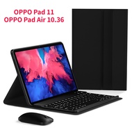 Wireless Bluetooth Keyboard Mouse Case for OPPO Pad 11 inch OPPO Pad Air 10.36 inch Realme Pad X 10.4 inch Tablet Protective Casing Cover