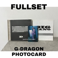 Fullset BIGBANG made Album D Ver With G-Dragon Photocard BIG BANG GD GDragon Kwon JiYong Ji Yong Pc 