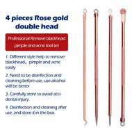 4PCS Acne and Blackhead Treatment Kit Blackhead Remover Tool Pimple Extractor