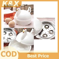 K&X Microwave Chicken Shaped Microwave Egg Steamer Microwave Egg Steamer Egg Cooker New