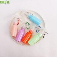 KIKO2E Spray bottle With Keychain PET Girls Carabiner Hook Empty Mist Spray Bottles Hand Sanitizer T