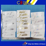 CAR STICKER LIMITED EDITION / W610