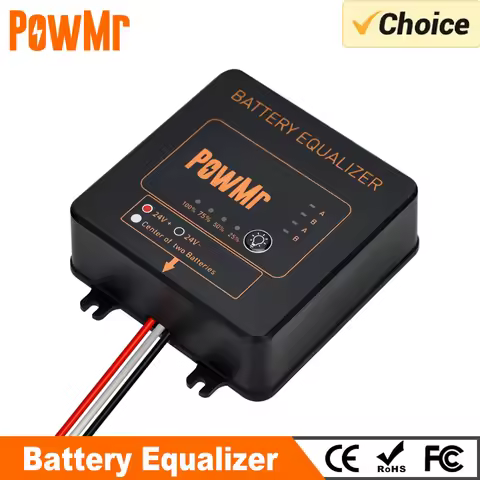 PowMr Battery Equalizer Battery Balancer for 24V 36V 48V System Solar Charge Controller for Gel Floo
