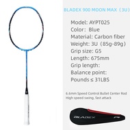 【YUNimko】 Li Ning BLADEX 900 SUN/MOON MAX (3U/4U) All Carbon Fiber Speed Professional Badminton Rack