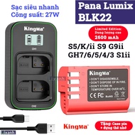 Pana BLK22 2600mAh camera battery and fast charging dock Lumix S9 S5 S5K S5ii S1ii GH7 GH6 GH5ii GH4