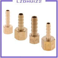 [Lzdhuiz2] Brass Female Hose Fitting, Connector Coupler Adapter Barb BSP - 1/8 inch BSPx1/4