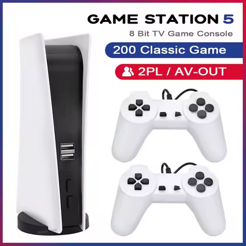 NEW GS5 Game Station 5 Video Game Console With 200 Classic Games 8 Bit TV Console Retro USB Wired Ha