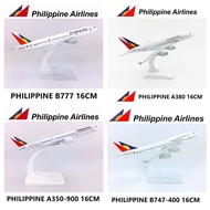 16CM PHILIPPINE A380 / A350 / B747 SCALE 1:400 METAL AIRCRAFT REPLICA DIECAST COLLECTIBLE DISPLAY PL