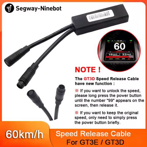 60KM/H Unlocking Speed Cables for Ninebot By Segway GT3E/GT3D Electric Scooter Customized Limit Spee