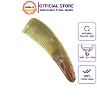 16cm white buffalo horn comb, massage detangling hair comb