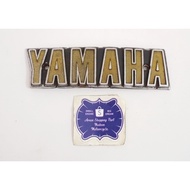 YAMAHA RX100 TANK LOGO EMBLEM ORIGINAL RIGHT PART ONLY