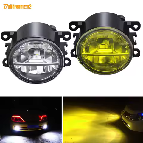 2 X LED Fog Light For Honda Accord CR-V CR-Z Pilot City Fit Crosstour Insight Car Front Bumper Fog L