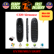 c120 2.4G Wireless Air Mouse with Keyboard Smart Remote Control for TV Box PC TV