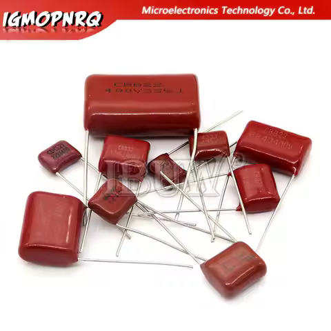 10PCS 63V 100V 250V 400V 630V CBB Polypropylene film capacitor 100PF 220PF 470PF 10NF 1UF 22NF 100NF