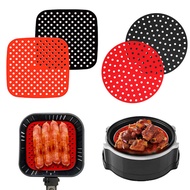 {downey}  Silicone Air Fryer Parchment Paper Alternative Silicone Air Fryer Liners Reusable Non-stick Heat Resistant Easy to Clean Food-grade Accessory for Air Fryers Parchment