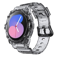 Transparent Band+Case for Samsung Galaxy Watch 5 4 40mm 44mm Accessorie Clear Case+sport bracelet Ga