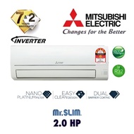 [FEELGOOD] MITSUBISHI 2.0HP Air conditioner MSY/MUY-JP18VF Mr Slim R32 (Inverter)