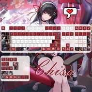 Chisa Keycaps 120 Keys Cherry Profile PBT Wooting Aula F75 Mechanical Keycap Dye Sublimation Wutheri
