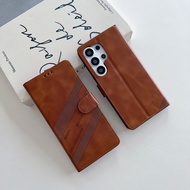 Folding leather case compatible with Samsung Galaxy S26 S25 S24 Ultra S26+ S25+ A57 A56 A37 A26 A37 