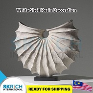 White Shell Resin Creative Table Decoration Kreatif Crafts Modern Sculpture Table Ornaments