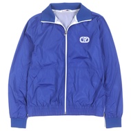 Unused VALENTINO 1V3CIL958LF V-Logo Signature Zip-Up Nylon Blouson Jacket, Blue, Size 44, Made in It