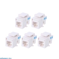 zebeaacc 5pcs Pack Telephone Module RJ11 Connector 4-wire Cable Adapter CAT3 Telecom Voice Jack 6P4C