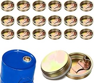 Acrux7 20 Pack Bung Caps for 55 Gallon Drum, 2 Inch Galvanized Coated 55 Gal Drum Cap with Gasket, B