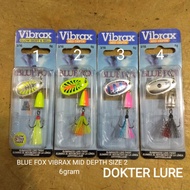 LURE BLUE FOX VIBRAX MID DEPTH SIZE 2 6gram Inline Spinner