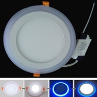 PUTIH ➰Bbn➰ 2-color 12W 4w Round Panel Led Downlights White Blue Discount