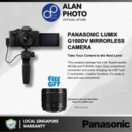 Panasonic LUMIX G Camera DC-G100D with USB Type-C with DMW-SHGR2 Tripod Grip G100DV | Panasonic Sing