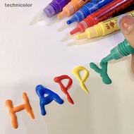 【TESG】 1/12PCS Child Greeg Cards DIY Heated Expands 3D Effect Drawing Pen Creative 3D Bubble Popcorn Pens Hot