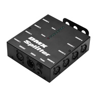 [Ship in 24h] Signal Splitter 1 Way in 8 Channel Output Amplifier Distributor for Stage Lighting