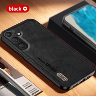 Samsung Galaxy M35 Shell Magnetic chủ retro da mờ trường hợp đối với msung Galaxy M35 vỏ bảo vệ came