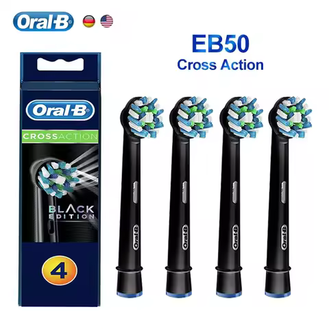 Oral B Electric Toothbrush Heads EB50 Cross Action 16 Degree Stains Removal Care Teeth Brush Heads S