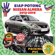 NISSAN ALMERA Tinted UV 4 Pintu Siap Potong / Nissan Almera Tinted UV 4 Door Precut / Tinted Kereta 