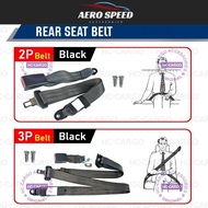 Car Auto Bus Seat Safety Belt Lap 2 Point / 3 Point Adjustable Retractable Universal Seat Belt