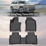 yyyfor KGM SsangYong Torres EVX 2023-2025 High Elastic TPE Car Floor & Trunk Mats, Wear Resistant, E